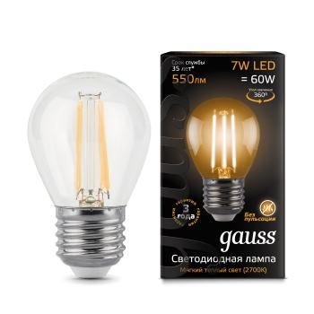 Лампа gauss E27 7Вт 2700K (фото modal 2)