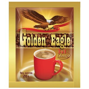 Растворимый кофе Golden Eagle 3 в 1 Classic, в пакетиках (фото modal nav 5)