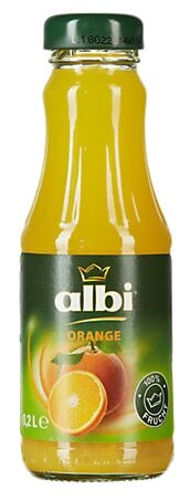 Сок albi апельсин, в стеклянной бутылке (фото modal 2)