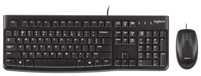 Клавиатура и мышь Logitech Desktop MK120 Black USB (фото modal 3)