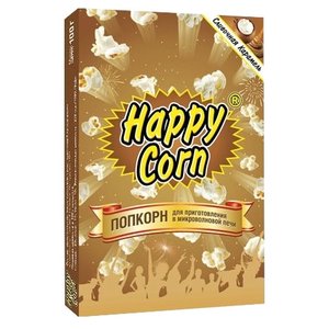 Попкорн Happy Corn Сливочная карамель в коробке готовый, 100 г (фото modal nav 1)