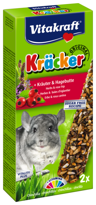 Лакомство для грызунов Vitakraft Kräcker® Original + Kräuter & Hagebutte (фото modal 1)