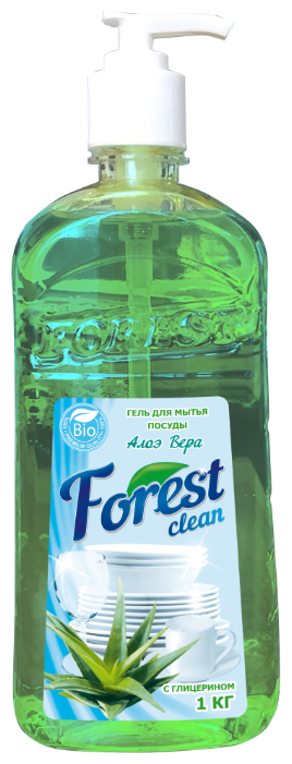 Forest Clean Гель для мытья посуды Алоэ вера с глицерином (фото modal 1)