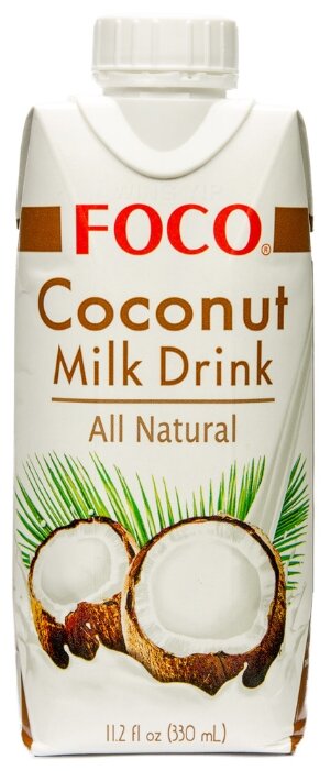 Кокосовый молочный напиток FOCO Coconut milk drink all natural (фото modal 1)