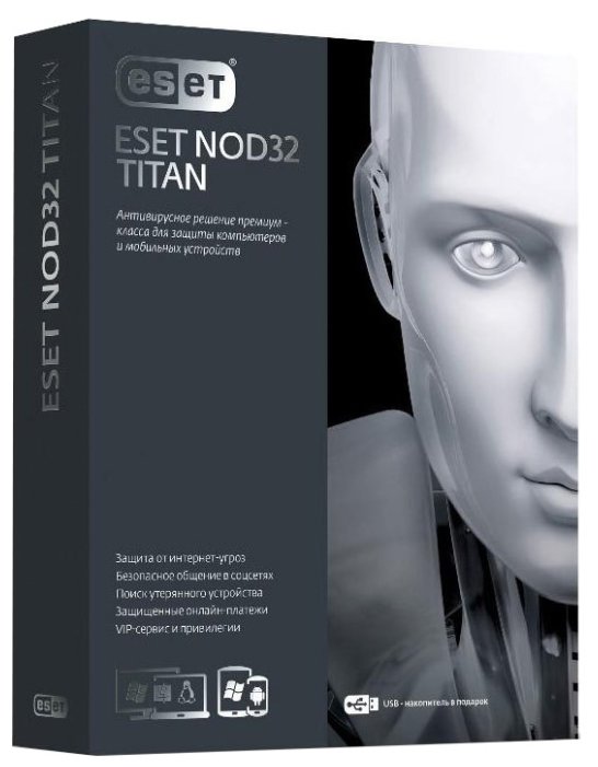 ESET NOD32 TITAN version 2 (3 ПК, 1 год) коробочная версия (фото modal 1)