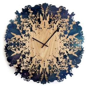 Часы настенные кварцевые Roomton Botanica Blue 003/60/BL (фото modal nav 1)