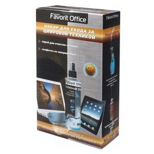 Набор Favorit Office для ухода за цифровой техникой чистящий спрей+сухая салфетка (фото modal nav 2)