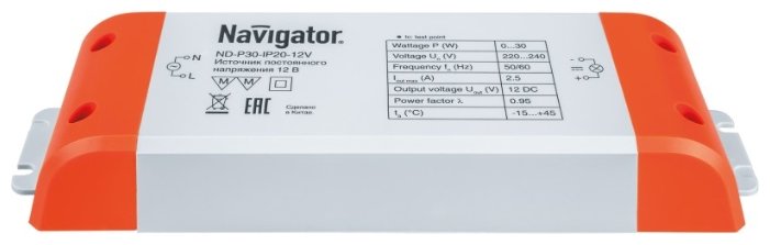 Блок питания Navigator ND-P30-IP20-12 (фото modal 2)