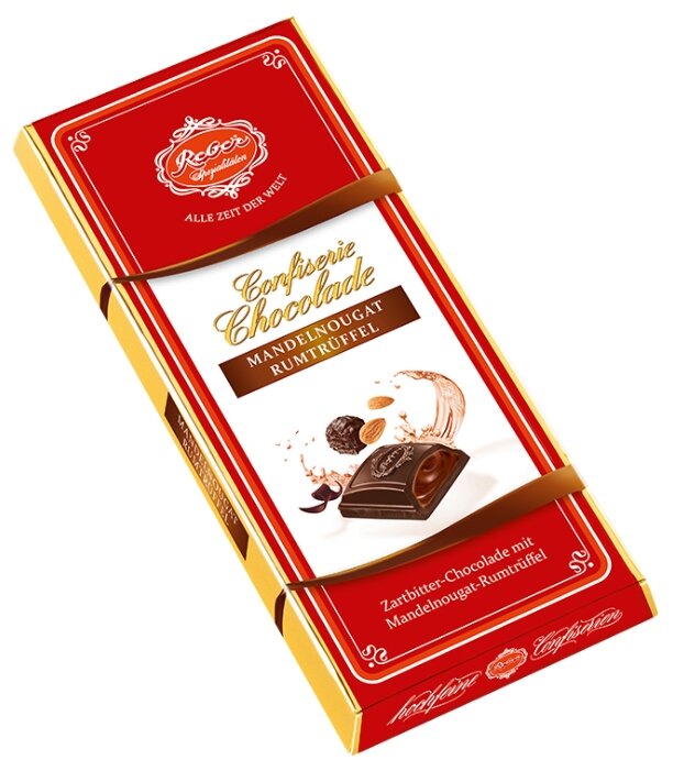 Шоколад Reber Горький Almond Praline-Rum Truffle с трюфильной начинкой из миндаля и рома (фото modal 2)
