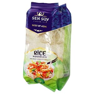 Лапша Sen Soy Rice noodles рисовая в гнездах 400 г (фото modal nav 1)