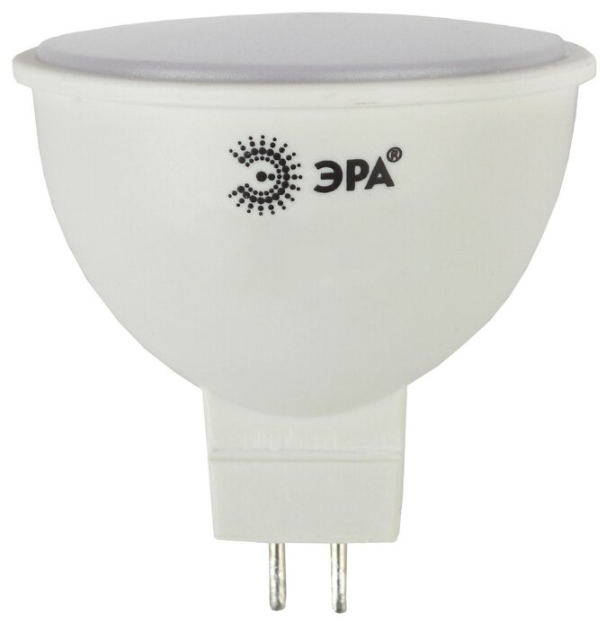 Лампа светодиодная ЭРА, LED smd MR16-5w-827-GU5.3_eco GU5.3, MR16, 5Вт, 2700К (фото modal 1)