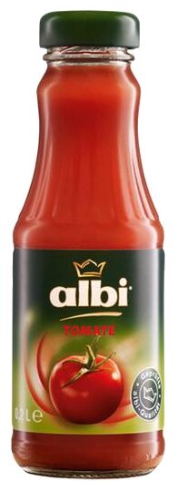 Сок albi томат, в стеклянной бутылке (фото modal 2)