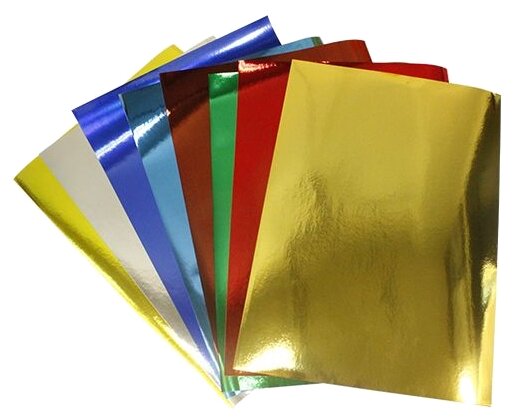Цветная бумага Металлик bestex, A4, 5 л., 5 цв. (фото modal 1)