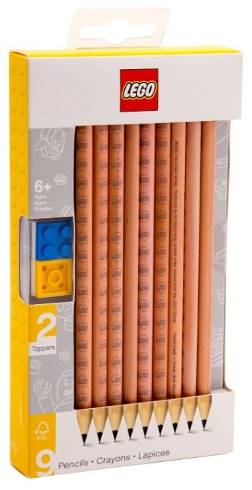 LEGO Набор чернографитных карандашей 9 шт (51504) (фото modal 1)
