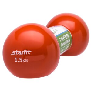 Гантель цельнолитая Starfit DB-102 1.5 кг оранжевая (фото modal nav 2)