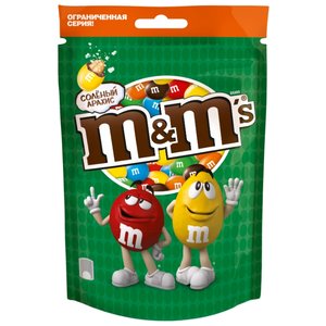 Драже M&M's в шоколадной глазури, с соленым арахисом (фото modal nav 1)