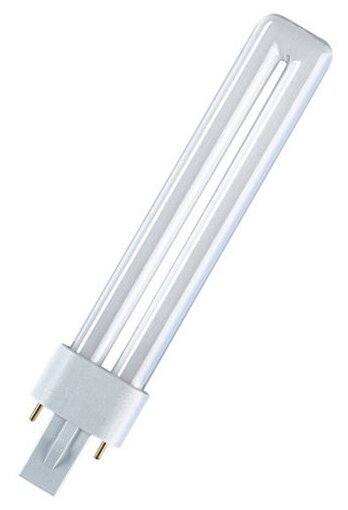 Лампа люминесцентная OSRAM Dulux S 11W/840 G23, TC-S, 11Вт, 4000К (фото modal 1)