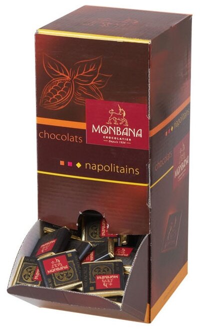 Шоколад Monbana горький 70% порцонный (фото modal 1)