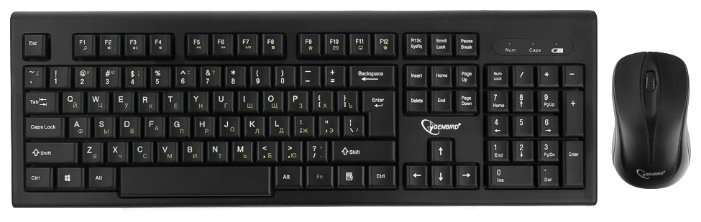 Клавиатура и мышь Gembird KBS-8002 Black USB (фото modal 1)