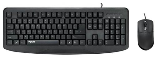 Клавиатура и мышь Rapoo NX1720 Black USB (фото modal 1)