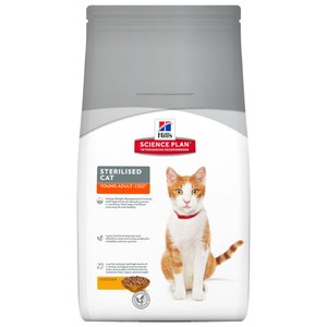 Корм для кошек Hill's (8 кг) Science Plan Feline Sterilised Cat Young Adult Chicken (фото modal nav 1)
