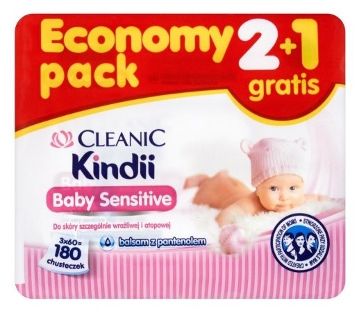 Влажные салфетки Cleanic Kindii Baby Sensitive (фото modal 3)