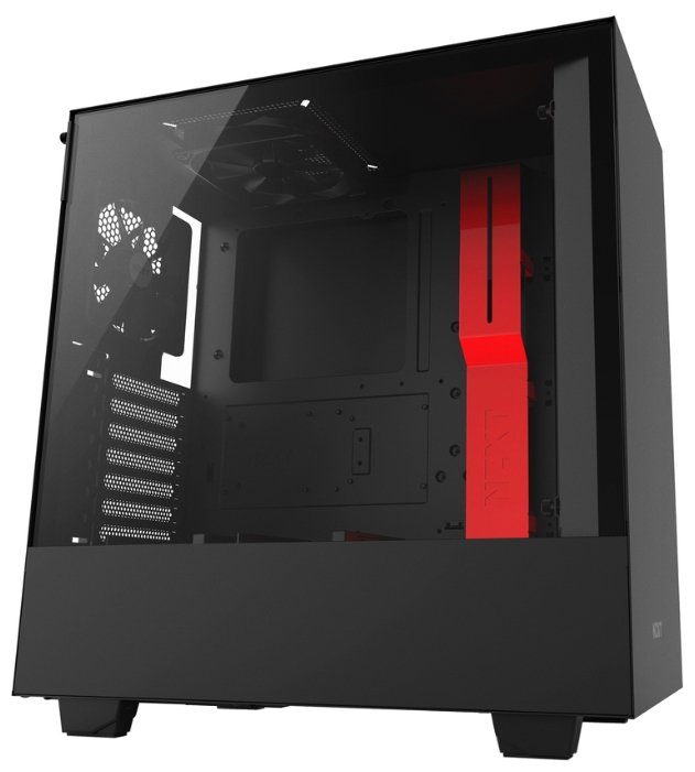Компьютерный корпус NZXT H500 Black/red (фото modal 10)