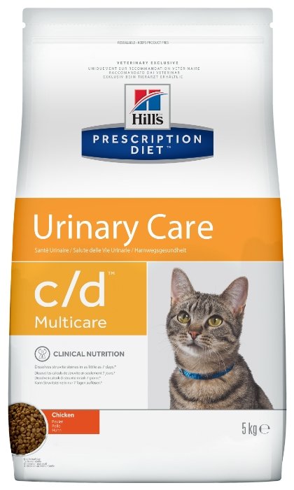 Корм для кошек Hill's (5 кг) Prescription Diet C/D Multicare Feline Chicken dry (фото modal 1)