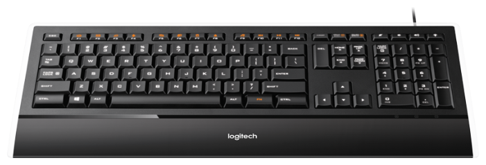 Клавиатура Logitech Illuminated Keyboard K740 Black USB (фото modal 3)