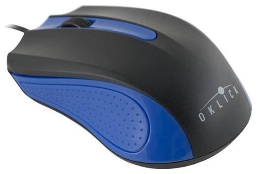 Мышь Oklick 225M Black-Blue USB (фото modal 2)