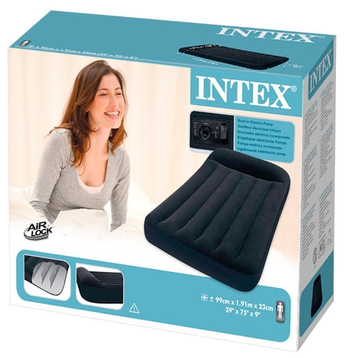 Надувной матрас Intex Pillow Rest Classic Bed (66779) (фото modal 3)