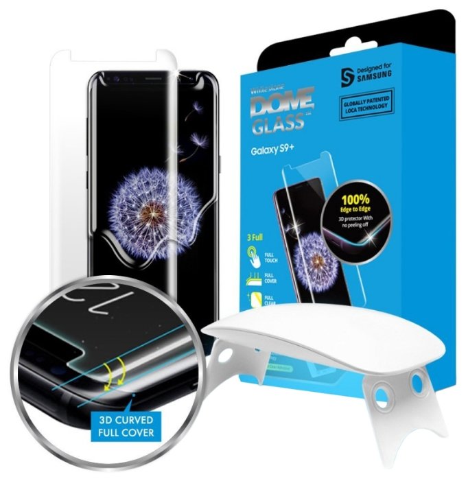 Защитное стекло Samsung Whitestone Dome Glass GP-G965WTEEBAA для Samsung Galaxy S9+ (фото modal 1)
