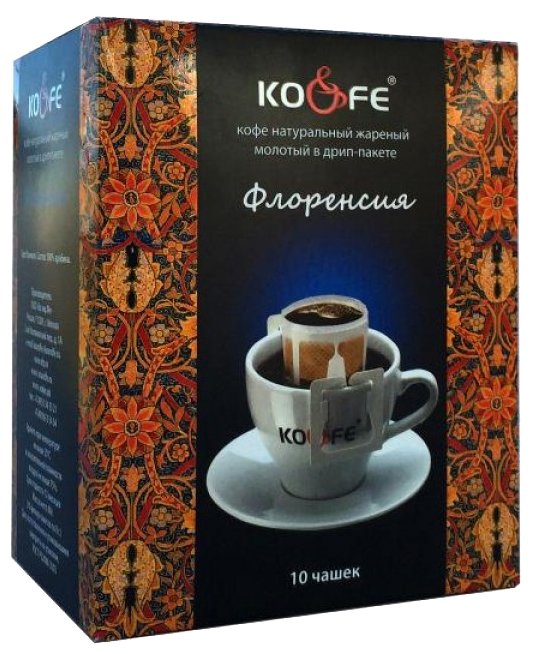 Молотый кофе KO&FE Флоренсия, в дрип-пакетах (фото modal 2)