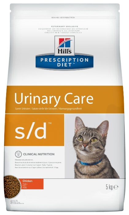 Корм для кошек Hill's Prescription Diet S/D Feline Urinary-Dissolution dry (фото modal 1)
