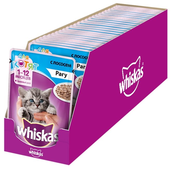 Корм для кошек Whiskas Рагу с лососем для котят (фото modal 6)