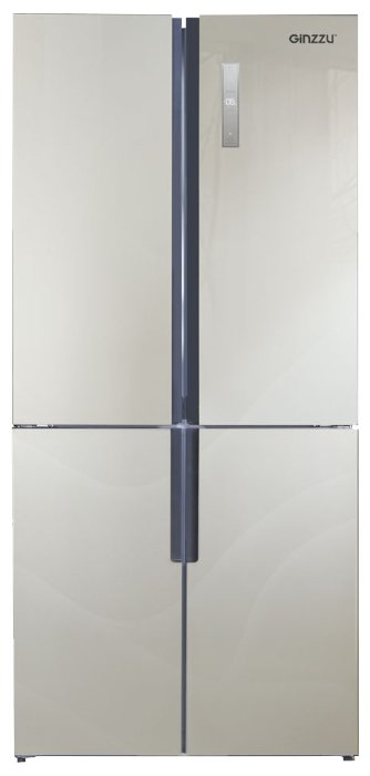 Холодильник Ginzzu NFK-510 Gold glass (фото modal 1)