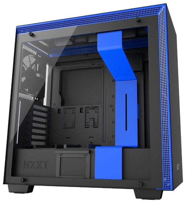 Компьютерный корпус NZXT H700i Black/blue (фото modal 1)