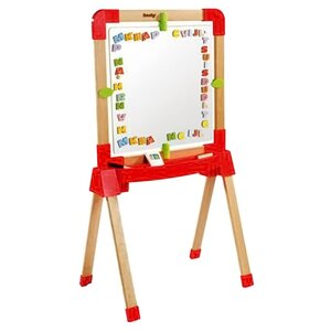 Доска для рисования детская Smoby деревянная, маркеры и буквы (28029) (фото modal nav 1)