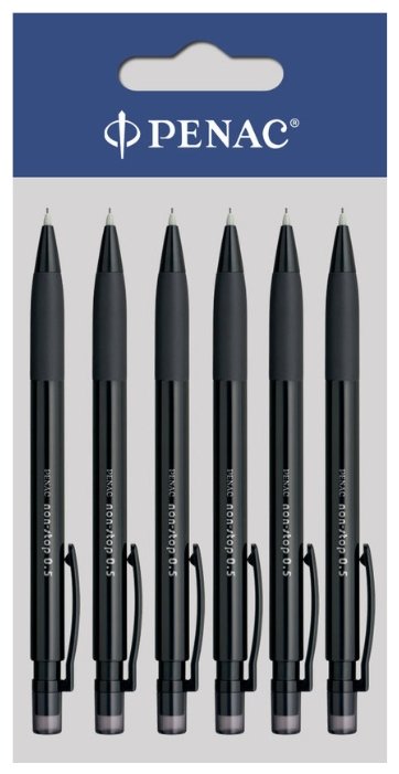 Penac Механический карандаш Non-Stop HВ, 0.5 мм, 6 шт (фото modal 1)