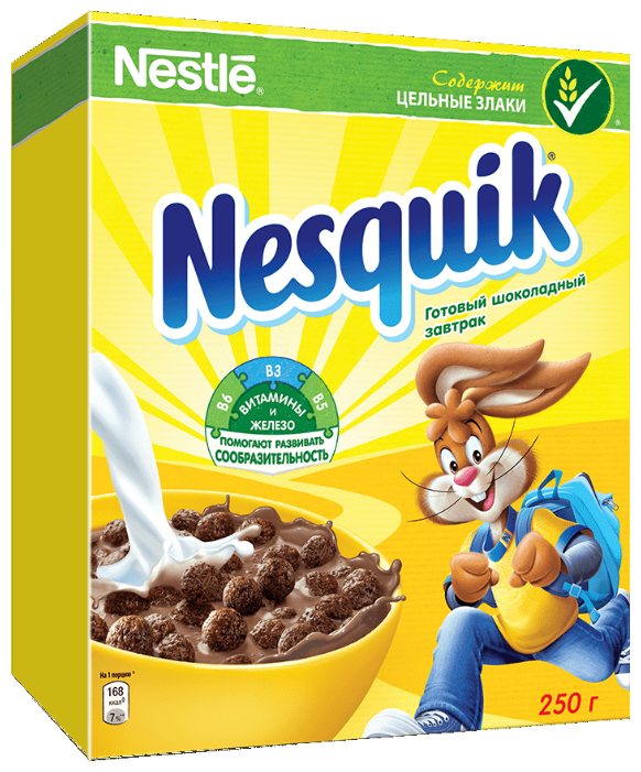 Готовый завтрак Nesquik шоколадные шарики, коробка (фото modal 1)