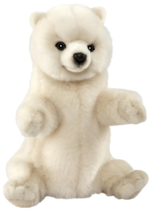 Hansa Кукла на руку Белый медведь (7158) (фото modal 1)
