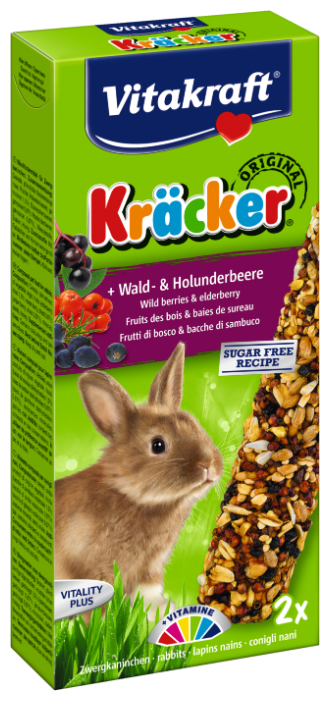 Лакомство для кроликов Vitakraft Kräcker® Original + Wald- & Holunderbeere (фото modal 1)