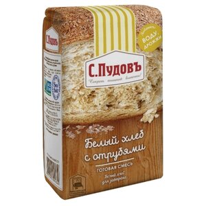 С.Пудовъ Смесь для выпечки хлеба Белый хлеб с отрубями, 0.5 кг (фото modal nav 1)