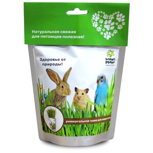 Лакомство для кроликов, хорьков, грызунов Happy Plant трава для животных (фото modal nav 1)