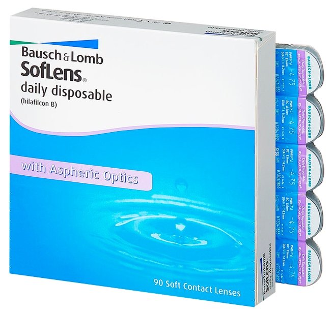 Bausch & Lomb Soflens Daily Disposable (90 линз) (фото modal 1)