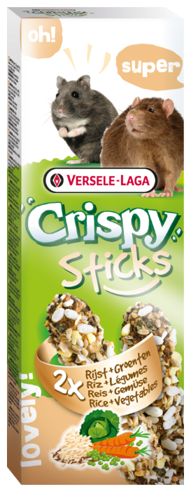 Лакомство для грызунов Versele-Laga Crispy Sticks с рисом и овощами (фото modal 1)
