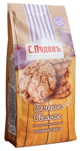 С.Пудовъ Мучная смесь Печенье овсяное, 0.4 кг (фото modal 1)