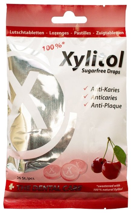 Леденцы miradent Xylitol Drops вишня 60 г (фото modal 2)