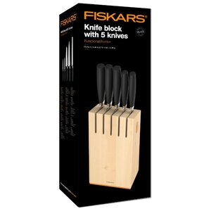 Набор FISKARS Functional form+ 5 ножей с подставкой (фото modal nav 2)