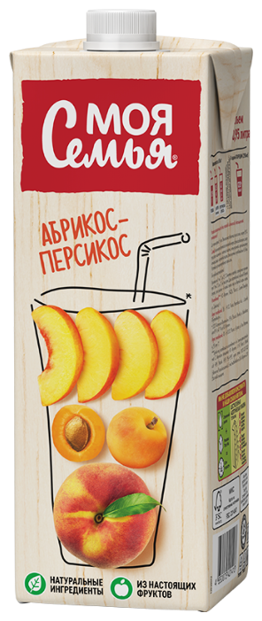 Напиток сокосодержащий Моя Семья Абрикос-Персикос (фото modal 1)
